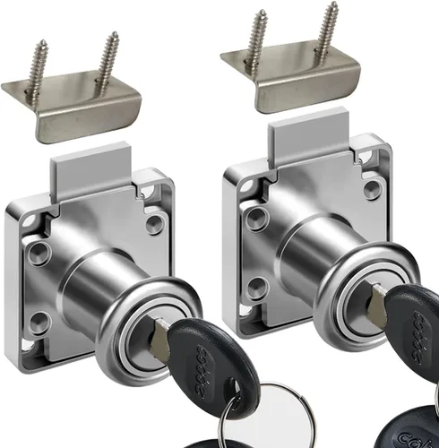 Vista 12 de Cerradura de cajón, cerradura de buzón, cerradura de escritorio. Adecuada para gabinetes de madera. Modelo CT-138-22