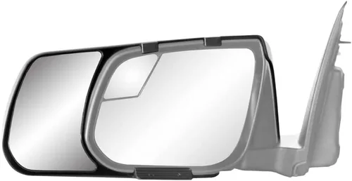 Vista 3 de K Source Snap & Zap - Par de espejos de remolque personalizados para Chevrolet Colorado/GMC Canyon, color negro