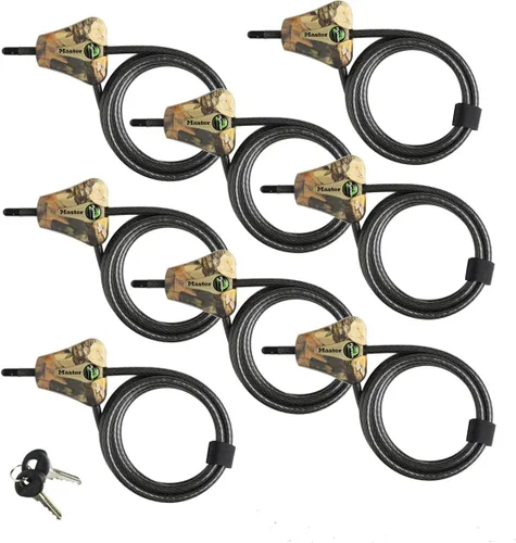 Vista 6 de Master Lock Python Trail Camera cable de seguridad camuflado ajustable, 8418KADCAMO-TMB