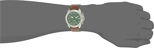 Vista 6 de Fossil Bronson Reloj casual de cuarzo para hombre con correa de acero inoxidable o cuero, Reloj cronógrafo Bronson