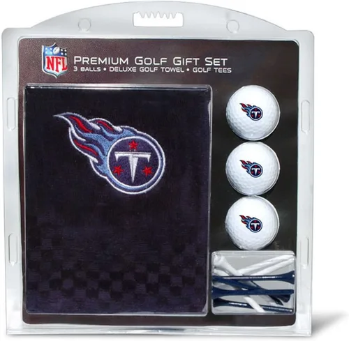 Vista 6 de Team Golf Juego de regalo premium de la NFL: toalla bordada de lujo, 3 bolas, 14 camisetas (2-3/4 pulgadas regular)