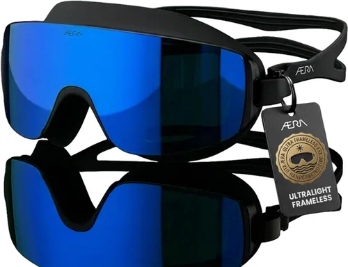 Vista 15 de ÆRA Gafas de natación ultraligeras sin marco, lente nanotecnológica antivaho, 100% protección UV, surf, SUP, moto acuática, esquí acuático, aguas
