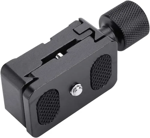 Vista 8 de Bewinner Mini placa de liberación rápida con tornillo de 1/4 pulgadas, cámaras de montaje rápido soporte base clip trípode accesorio para amantes