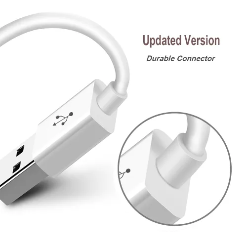 Vista 4 de iMangoo Cable de carga para iPod Shuffle - Cable de sincronización de datos USB con conector AUX macho de 0.138 in a adaptador USB macho