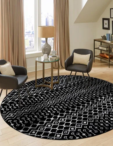 Vista 27 de Unique Loom Enrejado Marroquí Colección Trellis Geométrica Transicional Beige/Marfil Alfombra Área (10 pies 8 pulgadas x 16 pies 5 pulgadas)