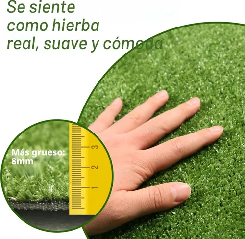 Vista 2 de GLOBREEN Almohadilla de césped para perro, tamaño grande - 2 pies x 6 pies, césped de entrenamiento sanitario para perros, césped artificial