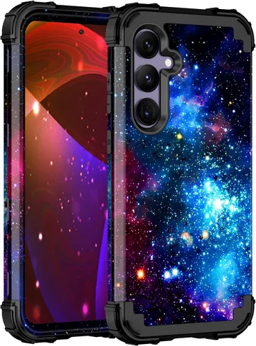 Vista 41 de Miqala Funda para Galaxy S24 5G, brilla en la oscuridad, tres capas, resistente, a prueba de golpes, protección completa, parachoques de plástico