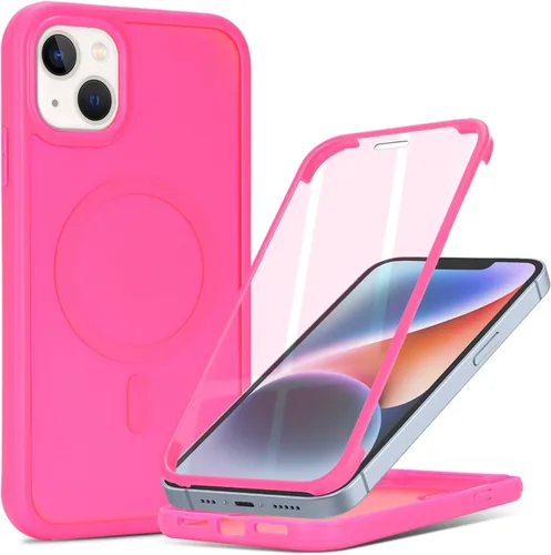 Vista 43 de Funda magnética para iPhone 12 mini con protector de pantalla integrado, compatible con MagSafe, para Apple 12 Mini, fundas de cuerpo completo