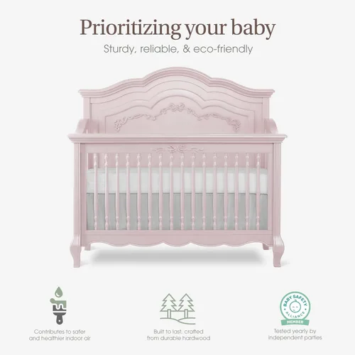 Vista 9 de evolur Aurora 5-in-1 Convertible Crib