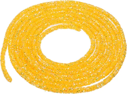 Vista 37 de MECCANIXITY Cuerda de lentejuelas con purpurina de 2.5 yardas, 6mm, 0.24 pulgadas, cuerda de tubo de lentejuelas con diamantes de imitación