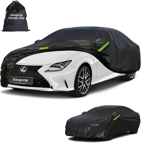 Vista 38 de Kaugung Funda para Coche de Ajuste Personalizado BMW Serie 3 E30 (1982-1994), 7 Capas Resistente al Viento Todo Clima Impermeable Cubierta Exterior