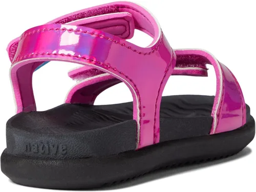 Vista 4 de Native Shoes Sandalias de holograma Charley para niños pequeños, plantilla Eva, estilo sin cordones y diseño de punta abierta