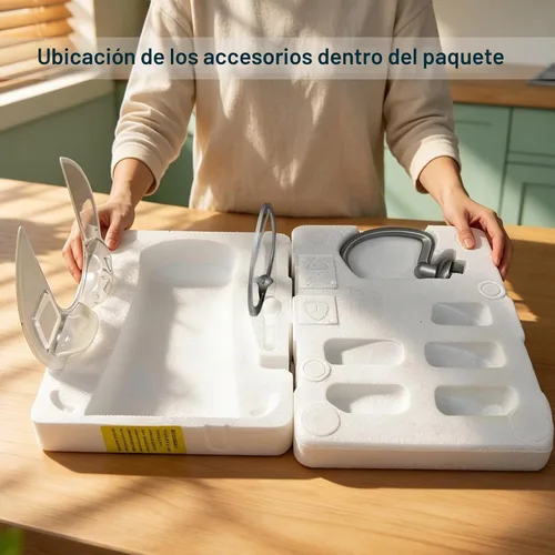 Vista 5 de Camic Batidora de pie, 4.2QT+5.3QT Mezclador eléctrico de dos tazones Negro