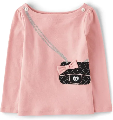 Vista 4 de Gymboree Camisetas de manga larga con gráficos bordados para niñas y niños pequeños Cascanueces de Navidad