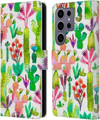 Vista 218 de Head Case Designs Officially Licensed Ninola Brushstrokes Black Summer Patterns Leather Wallet Case Compatible with Samsung Galaxy A07 4G