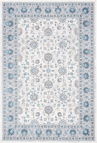 Vista 58 de Safavieh Sofia Collection SOF330B, tapete clásico color gris claro y beige, Polipropileno