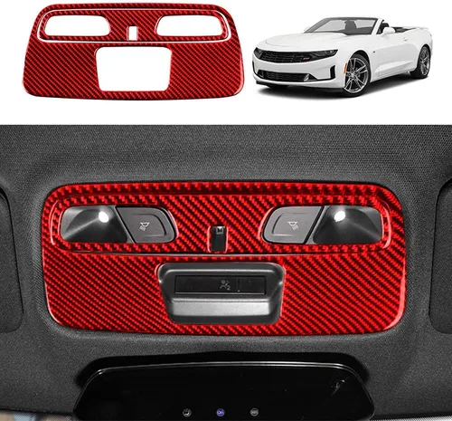 Vista 21 de Calcomanía de fibra de carbono para perilla de ventilación de aire acondicionado, cubierta interior para Chevrolet Camaro 2016 2017 2018 2019 2020