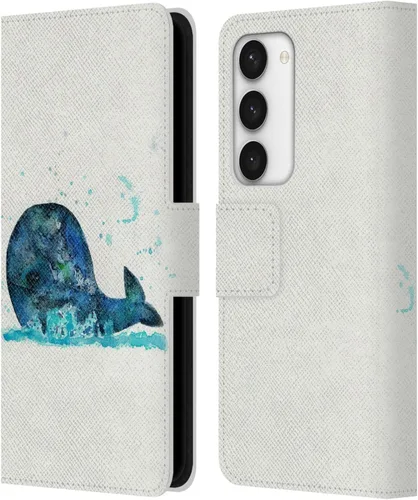Vista 8 de Head Case Designs Officially Licensed Wyanne Quiet Creative Animals 2 Leather Wallet Case Compatible with Samsung Galaxy S23 5G