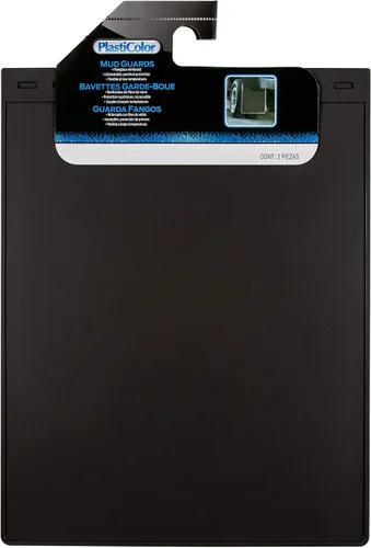 Vista 3 de Guardabarros negro liso de 24 pulgadas, conjunto de 2