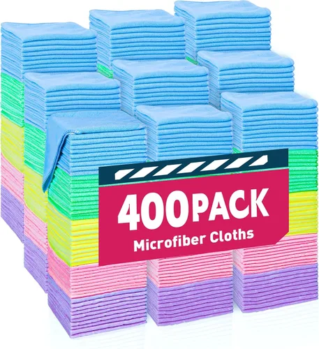 Vista 8 de TEAWOO Paños de limpieza de microfibra, paquete de 100 toallas de 5