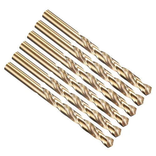 Vista 288 de PATIKIL Broca Jobber de 0.039 in, vástago recto M35 cobalto 5% acero de alta velocidad 135° acabado dorado para metal duro de acero inoxidable - 2