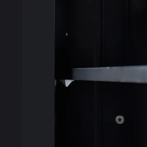 Vista 8 de Armario de almacenamiento de esquina para el hogar, gabinete de piso triangular para baño, gabinete de esquina independiente de madera con puerta