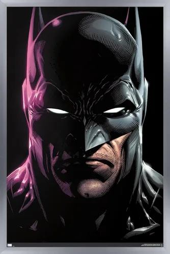 Vista 9 de Trends International DC Comics Batman - Póster de pared de retrato de 22.4 pulgadas de largo x 14.7 pulgadas, versión enmarcada en madera de granero