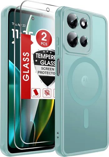 Vista 188 de LeYi Funda para teléfono Samsung-S23: protector de pantalla e imán MagSafe Púrpura
