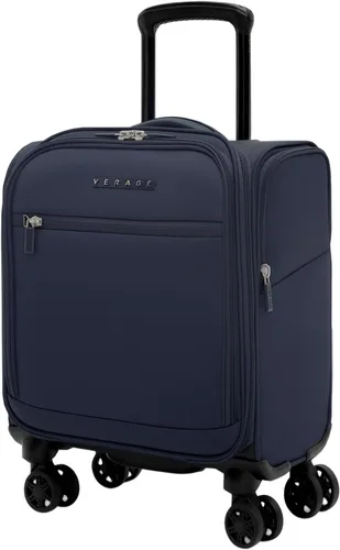 Vista 26 de Verage Equipaje de mano debajo del asiento de 14 pulgadas con ruedas giratorias y puerto de carga USB, maleta con ruedas para aerolíneas, bolsa Negro