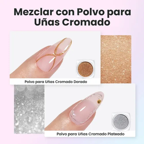 Vista 5 de Beetles - Gel de uñas sólido constructor, gel transparente 3D de 1.06 onzas para esculpir, gel de construcción de gel duro con polvo de uñas
