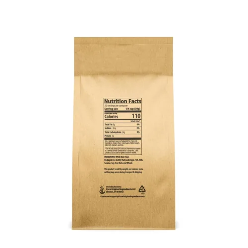 Vista 2 de Ingredientes originales puros, harina de arroz, 1.5 libras