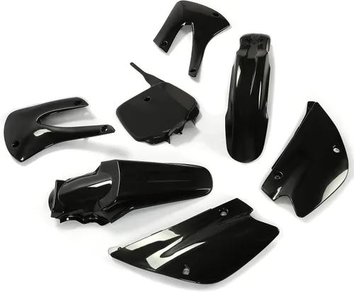 Vista 2 de Kojem Kit Completo de Plástico para Carrocería Compatible con Kawasaki KX85 KX100 2001-2013 (Negro)