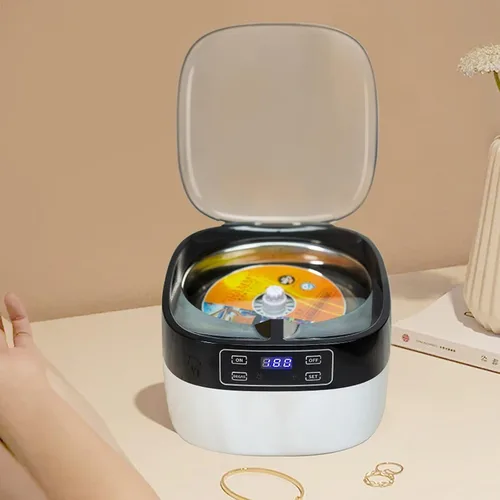 Vista 6 de Limpiador ultrasónico, Máquina ultrasónica del limpiador de joyas, Máquina profesional del limpiador del retenedor 43kHz, Portátil monedas reloj