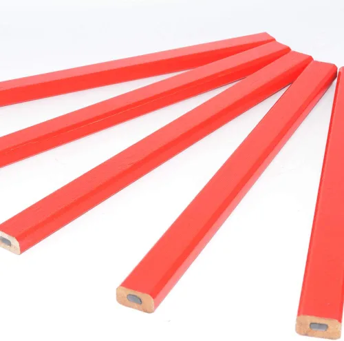 Vista 7 de Gegong 72 lápices de carpintero de 7 pulgadas octogonal rojo duro negro plomo carpintero, herramienta de marcado de carpintería
