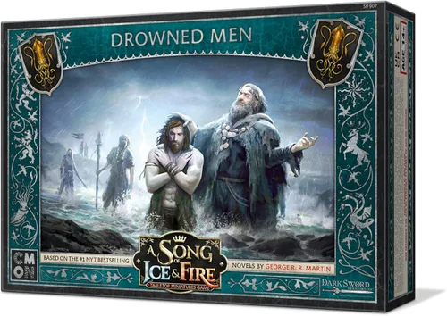 Vista 2 de CMON A Song of Ice and Fire - Caja de unidades de juego de mesa para hombres ahogados – The Watery Wrath of House Greyjoy, juego de estrategia