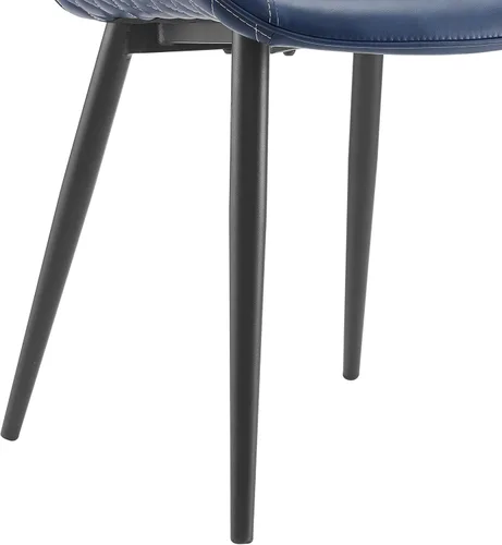 Vista 9 de Linon Home Decor Products Linon Maisy Juego de 2 sillas de comedor azules, azul marino