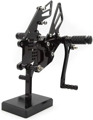 Vista 2 de FXCNC Juego de clavijas traseras CNC Billet para motocicleta, reposapiés totalmente ajustables, compatibles con Ninja ZX10R ZX-10R ZX1000 2006 2007