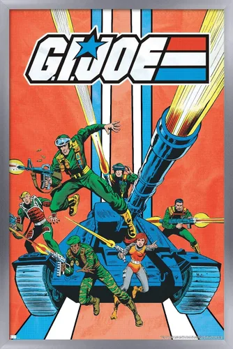 Vista 9 de Trends International GI Joe-Tank - Póster de pared, 14.725 x 22.375 pulgadas, versión enmarcada de madera de granero