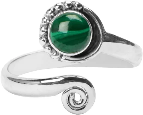 Vista 2 de Anillo de dedo del pie de piedra preciosa de plata de ley 925, joyería para el cuerpo, anillo de dedo del pie de la mano de la mano de la piedra