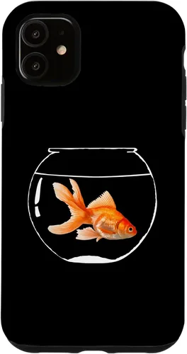 Vista 8 de iPhone 16 Goldfish Bowl Fish Fantail Goldfish Estuche para acuario de agua dulce