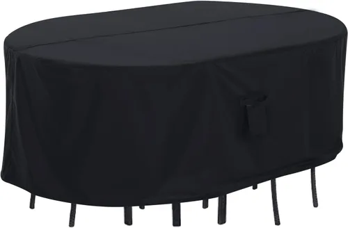 Vista 28 de ABCCANOPY Cubierta de Mesa Rectangular Cubierta de Mesa Universal Cubierta de Silla para Exteriores Impermeable y a Prueba de Polvo Resistente al