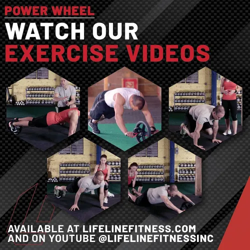 Vista 7 de Lifeline Rueda eléctrica para fitness funcional de cuerpo completo - Fortalece los abdominales, el núcleo, la parte inferior y la parte superior