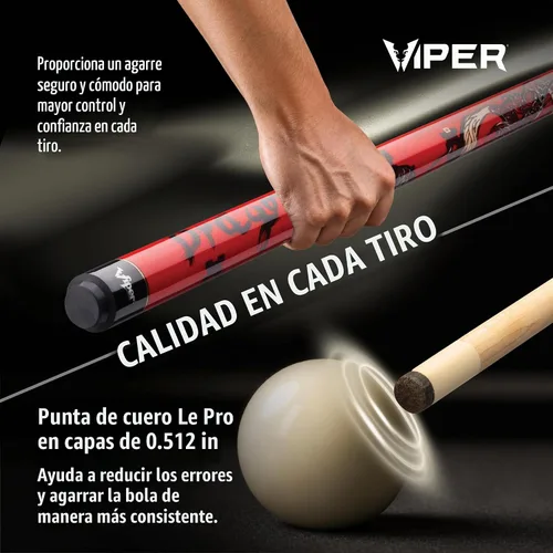 Vista 9 de Viper by GLD Products Underground 58" Pool Cue, 9 Styles, 18-21 Oz Dragón