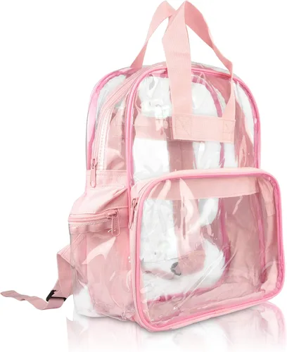 Vista 77 de DALIX Bolsas de mochila transparentes de plástico liso dorado