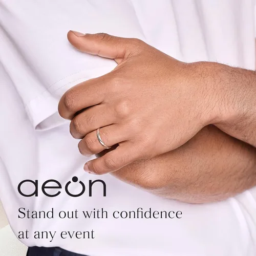 Vista 7 de Aeon Anillo de boda de plata de ley 925 30.197 in Ajuste cómodo para hombres y mujeres Tallas J-Z Calidad premium para momentos especiales