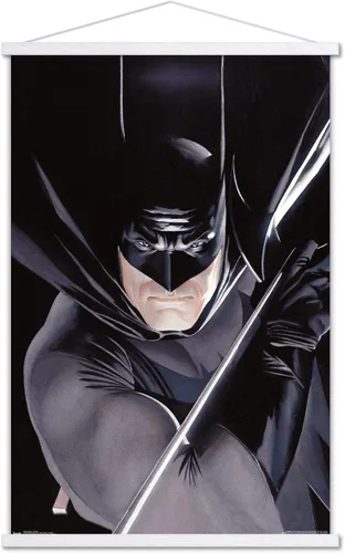 Vista 10 de Trends International DC Comics Batman - Póster de pared de retrato, 14.725 x 22.375 pulgadas, versión enmarcada de madera de granero Versión