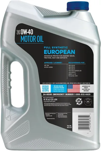 Vista 96 de Valvoline SynPower Full aceite sintético para motor, 1 Cuarto de galón, Ambar