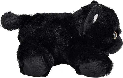 Vista 7 de Wild Republic - Peluche de gato negro, animal de peluche, juguete de peluche, regalos para niños, colección Hug'Ems, 7 pulgadas