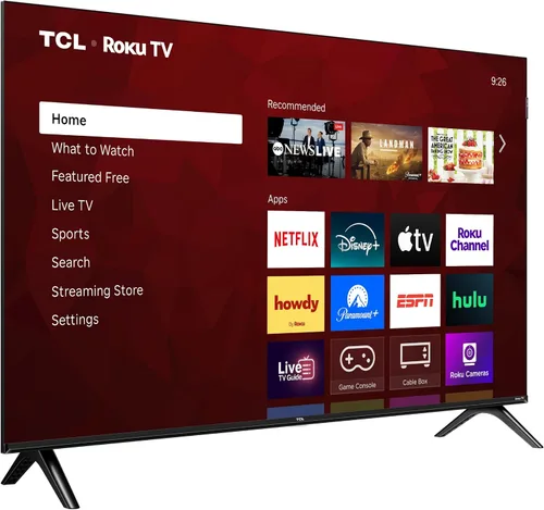 Vista 13 de TCL Smart TV Class R3D Series QLED Roku de 32 pulgadas Diseño sin bisel FullView, Google Cast y AirPlay 2 Televisión para dormitorio, dormitorio