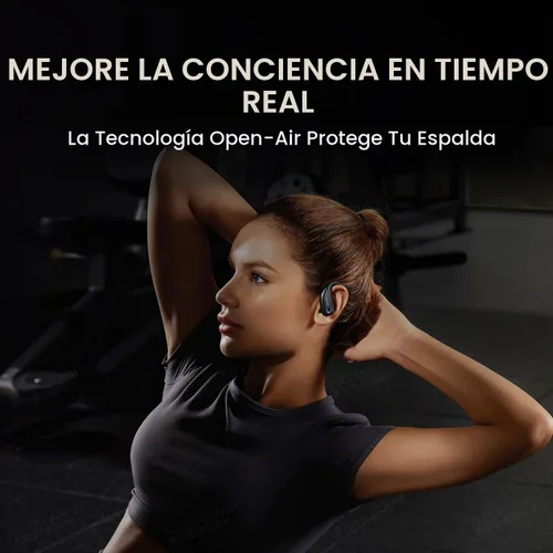 Vista 5 de 1MORE S50 Fit - Auriculares abiertos, auriculares Bluetooth inalámbricos Bluetooth 5.3 con 4 micrófonos, auriculares ligeros con ganchos
